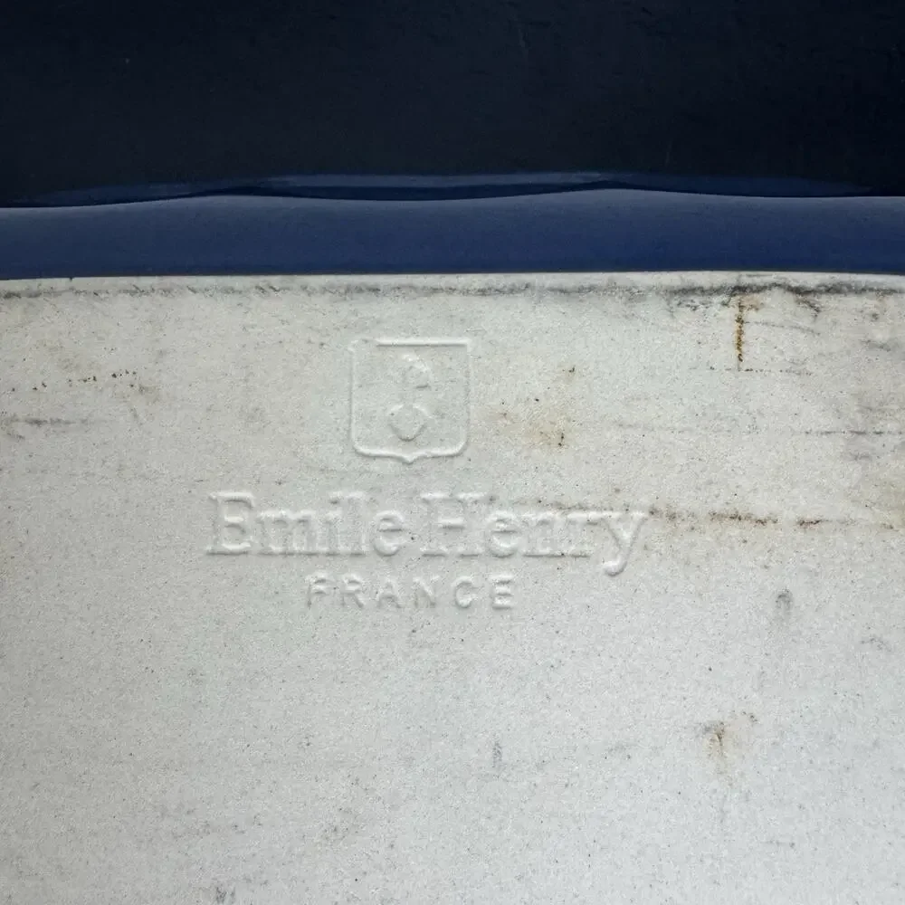 Emile Henry France Dark Blue 15” Baker, Casserole Dish Made for Williams-Sonoma - Picture 12 of 16